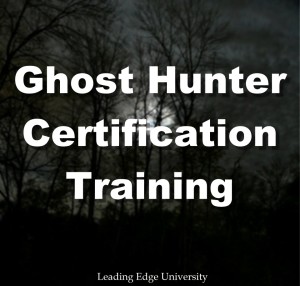 Ghost hunting certification training course school university